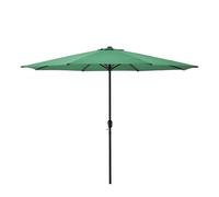 casa.pro Sombrilla Sonn 300 x 230 cm con Manivela para Jardín Patio Terraza Balcón Repelente al Agua Parasol Vara de Acero Verde