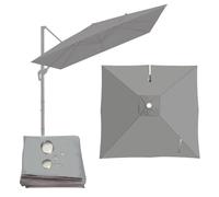 Sombrilla Terraza Exterior 2.5x2.5 3x3M 4x3m Toldo Tela De Repuesto, Grandes Cuadrado/Rectangular Parasol Canopy, Cubierta De Recambio Para Paraguas Voladizas, UV50+ Impermeable(Topaz,3X3m)