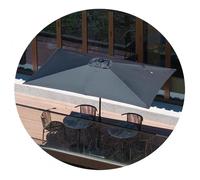 Sombrilla Terraza Exterior 200x300 Cm Sombrilla De Jardín Rectangular con Manivela Proteccion UV/Impermeable Parasol para Patio Balcón(Black)