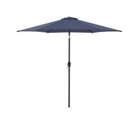 casa.pro Sombrilla Terraza Exterior Inclinable con Articulación y Manivela Parasol Terazza Poliéster Acero Ø 270 x 235 cm - Azul Marino