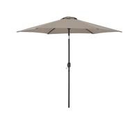 Sombrilla terraza exterior altino con articulación acero ø 270 x 235 cm - caqui [casa.pro]