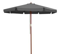Sombrilla terraza XXL madera antracita 330cm UV50+