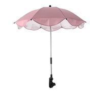 Sombrilla universal para cochecito de bebé de 360 grados, resistente a los rayos UV, ajustable, impermeable, para sillas, silla de ruedas, bicicleta, cochecito (rosa)