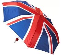Sombrillas compactas a prueba de viento para mujeres y hombres, color negro, colorido, estampado, Paraguas pequeño Union Jack, Small