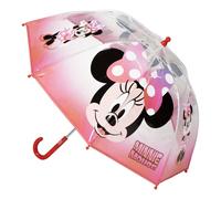 paraguas Manual Poe Burbuja Minnie - Paraguas Infantil Tipo Cúpula con Diseño de Minnie Mouse, Apertura Manual Segura y Estructura Resistente para Niñas que Aman la Lluvia con Estilo Disney
