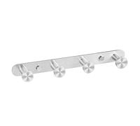 SOMDARHK Perchero de pared para colgar ropa, toallas, batas, sombreros, cocina y pasillo. 4 ganchos para colgar ropa, toallas, batas, sombreros, cocina y pasillo