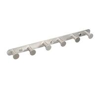 SOMDARHK Perchero montado en la pared, ganchos resistentes para pared, colgador de pared de baño de acero inoxidable, 6 ganchos de puerta para colgar ropa, toallas y batas, sombreros, llaves