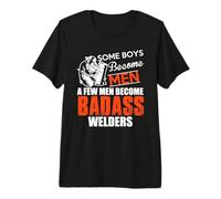 Some Boys Become Men A Few Men Become Welders Welding Welder Camiseta Premium