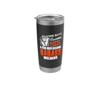 Some Boys Become Men A Few Men Become Welders Welding Welder Vaso térmico de acero inoxidable de doble pared