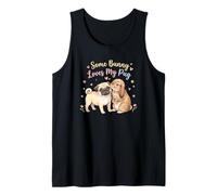Some Bunny Loves My Pug - Diseño de Perro de Pascua para niños y Mujeres Camiseta sin Mangas