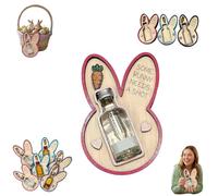 ¡Some Bunny Needs a Shot! Soporte para botellas de licor de conejo de Pascua, divertido soporte para botellas de madera, bonito soporte de botella de madera de conejo para decoración de bar, cocina
