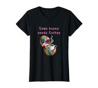 Some Bunny Needs Coffee Easter 2025 divertido Camiseta