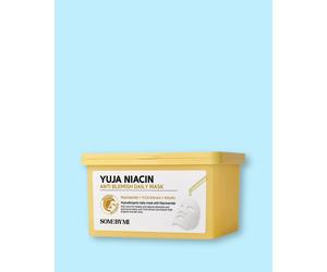 Some By Mi Mascarilla facial con niacinamida Yuja Niacin Anti-Blemish Daily Mask - 370 ml / 30 ud