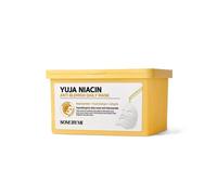 SOME BY MI Yuja Niacin Anti Blemish Daily Mask - 30 hojas, 11.8oz - Mascarilla facial diaria con niacinamida contra manchas oscuras - Solución blanqueadora y radiante para piel pálida - Piel coreana
