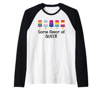 Some Flavor of Queer Pride LGBTQ Gay Pride Flag Lesbian LGBT Camiseta Manga Raglan
