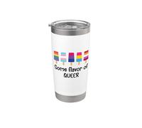 Some Flavor of Queer Pride LGBTQ Gay Pride Flag Lesbian LGBT Vaso térmico de acero inoxidable de doble pared