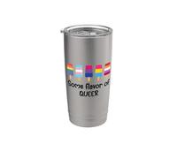 Some Flavor of Queer Pride LGBTQ Gay Pride Flag Lesbian LGBT Vaso térmico de acero inoxidable de doble pared