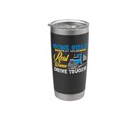 Some Girls Play House Real Women Drive Trucks Trucker Mom Vaso térmico de acero inoxidable de doble pared