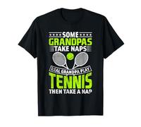 Some Grandpas Take Naps Real Grandpa Play Tennis Camiseta