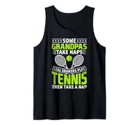 Some Grandpas Take Naps Real Grandpa Play Tennis Camiseta sin Mangas
