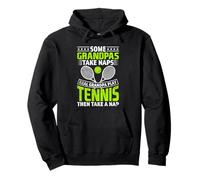 Some Grandpas Take Naps Real Grandpa Play Tennis Sudadera con Capucha