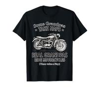 Some Grandpas Take Naps Real Grandpas Ride Motorcycles Men Camiseta