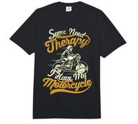 Some Need Therapy I Have My Motorcycle diseño para Motorista Comfort Colors Adult Heavyweight T-Shirt