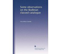 Some observations on the Bodleian classed catalogue