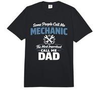 Some People Call Me Mechanic Dad Blue Collar Job Daddy Comfort Colors Adult Heavyweight T-Shirt
