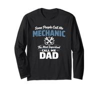 Some People Call Me Mechanic Dad Blue Collar Job Daddy Manga Larga