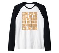 Some People Call Me The Car Mechanic - Regalo Retro para papá Camiseta Manga Raglan