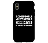 Some People Just Need A High Five Funny Quotes Saying Carcasa para iPhone X/XS