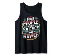 Some People Need Silence Not Advice Introvert Truth - Camiseta sin Mangas