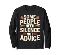 Some People Need Silence Not Advice Verdad introvertida - Manga Larga