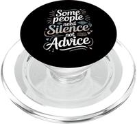Some People Need Silence Not Advice Verdad introvertida - PopSockets PopGrip para MagSafe