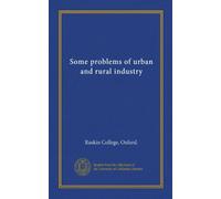 Some problems of urban and rural industry