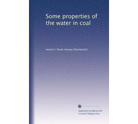 Some properties of the water in coal