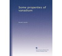 Some properties of vanadium