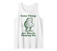 Some Things Are Worth Pooping For Frog Camiseta sin Mangas