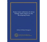Some water relations of citrus foliage with respect to the developing fruits