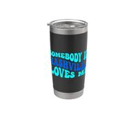 Somebody in Nashville Loves Me Modern Boho Vibe Vaso térmico de acero inoxidable de doble pared