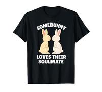 Somebunny ama a su Alma Gemela Conejito de Pascua Amor de mi Vida Camiseta