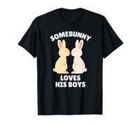 Somebunny ama a Sus Hijos, Conejo de Pascua, papá, día del Padre Camiseta