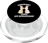 Somebunny ama el Desarrollo de Aplicaciones Lindo Conejito de Pascua Desarrollador PopSockets PopGrip para MagSafe
