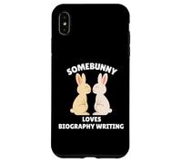 Somebunny ama la Escritura de biografía Lindo Regalo de Conejo de Pascua Carcasa para iPhone XS MAX