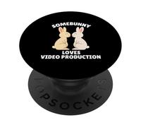 Somebunny ama la producción de Video Easter Bunny Productor de Video PopSockets PopGrip Adhesivo