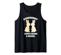 Somebunny Loves Being a Model Cute Easter Bunny - Regalo de Trabajo Camiseta sin Mangas