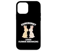 Somebunny Loves Flower Arranging Pascua Bunny Floristería Regalo Carcasa para iPhone 12 Mini