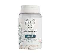 Someil plus sereno y dormido rápido - Melatonina - 120 cápsulas - Cura 2 meses - Suplemento alimenticio BELLE&BIO - Fabricado en Francia
