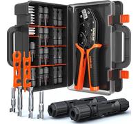 SOMELINE 12 Pares Solar Panel Cable Conector, Kit de Crimpadora Solar Alicates, PV Connector, Conector Solar Fotovoltaico, Conectores de Cable de Panel Solar para Sistema Fotovoltaico